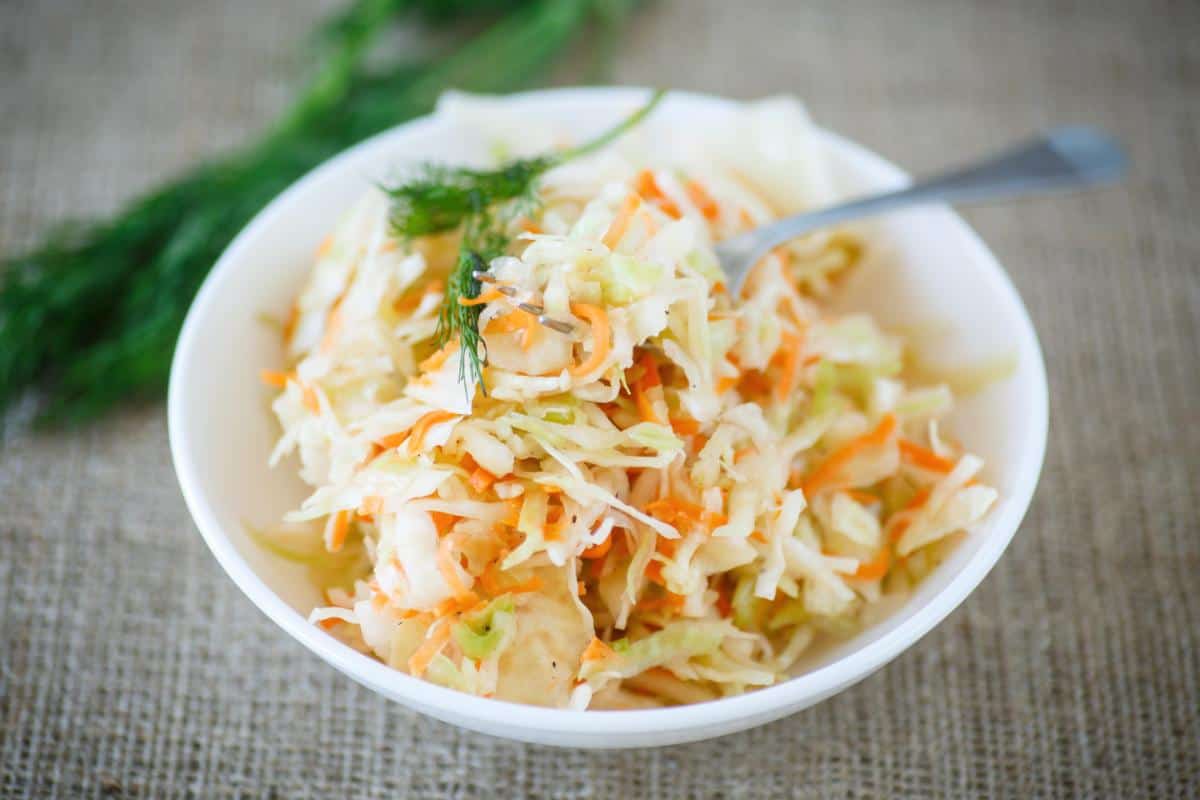 Sauerkraut mit Karotten-Julienne