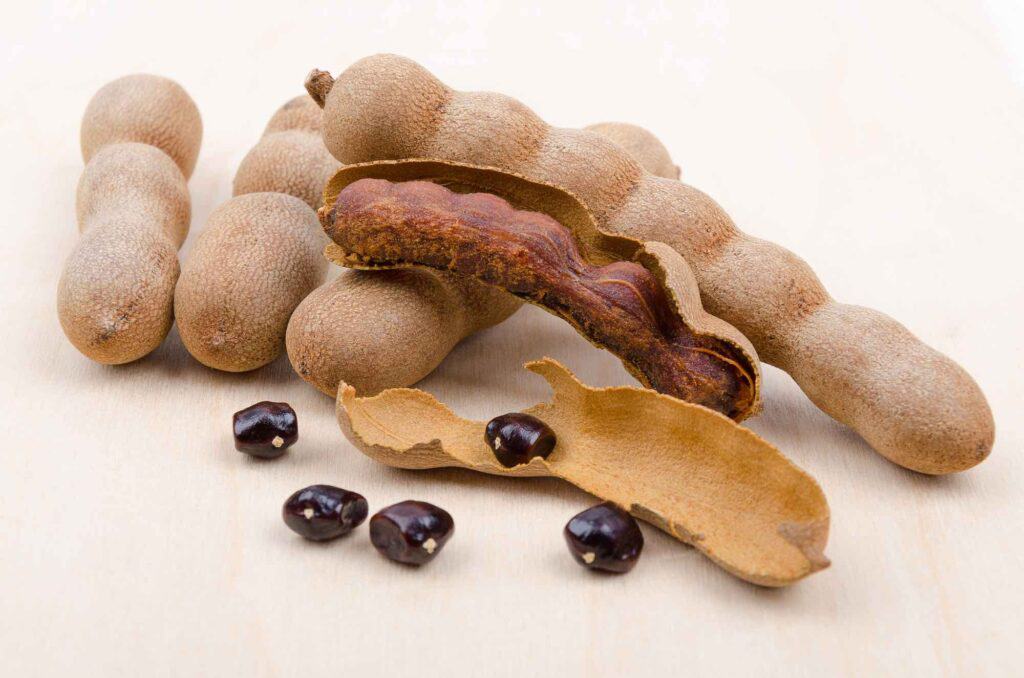 getrocknete tamarinde frucht